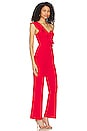 view 2 of 3 Stefanie One Shoulder Jumpsuit in Red