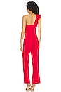view 3 of 3 Stefanie One Shoulder Jumpsuit in Red