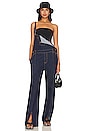 view 4 of 4 Deanna Relaxed Overalls in Dark Denim