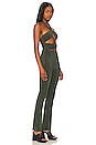view 2 of 3 Camillie Halter Jumpsuit in Forest Green
