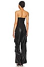 view 3 of 3 Alice Faux Leather Jumpsuit in Black