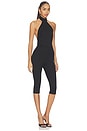 view 2 of 4 Avi Open Back Capri Jumpsuit in Black