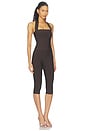 view 2 of 4 Angelah Bandage Capri Set in Dark Brown