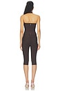 view 4 of 4 Angelah Bandage Capri Set in Dark Brown