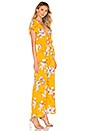 view 2 of 3 Cora Tie Front Jumpsuit in Mustard Floral