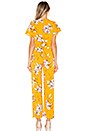 view 3 of 3 Cora Tie Front Jumpsuit in Mustard Floral