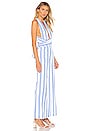 view 2 of 3 Kia Striped Jumpsuit in Blue & White
