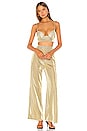 view 1 of 3 Miranda Pant Set in Gold Metallic
