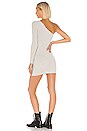 view 3 of 3 Mila One Shoulder Sweater Dress in Grey