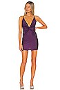 view 1 of 3 Molina Twist Mini Dress in Plum