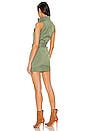 view 3 of 3 Sofia Belted Mini Dress in Army Green