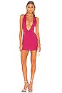 view 2 of 4 Ameliah Plunge Mini Dress in Pink