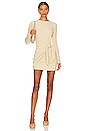 view 1 of 3 Dana Wrap Mini Dress in Nude