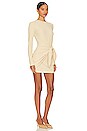 view 2 of 3 Dana Wrap Mini Dress in Nude