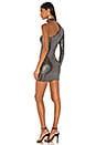 view 3 of 4 Angelia One Shoulder Dress in Black Metallic