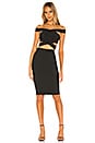 view 1 of 3 ENSEMBLE JUPE MIDI ET TOP DECLAN in Black