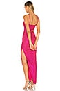 view 3 of 4 Miyah Cut Out Dress in Pink Metallic
