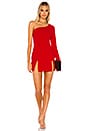 view 1 of 3 Rosalie Double Slit Dress in Red