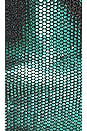 view 4 of 4 Yara Open Back Dress in Teal Metallic