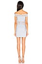 view 3 of 3 Meghan Mesh Stripe Dress in Light Blue