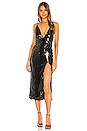 view 1 of 4 Carissa High Slit Dress in Black