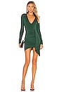 view 1 of 3 Martyna Deep V Dress in Emerald