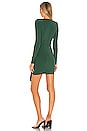 view 3 of 3 Martyna Deep V Dress in Emerald