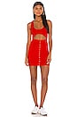 view 1 of 4 Liza Snap Mini Dress in Red