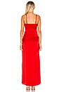 view 3 of 3 Eva Front Slit Dress in Red