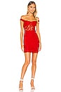 view 1 of 3 VESTIDO DESCUBIERTO NARESSA in Red