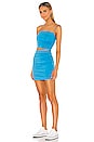 view 4 of 4 Coco Ruched Skirt Set in Aqua