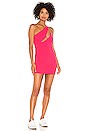 view 1 of 3 Maliya One Shoulder Dress in Neon Pink