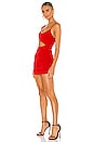 view 3 of 4 Darcey Ruched Mini Dress in Red