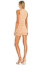 view 3 of 3 Cory Ruched Side Dress in Nude