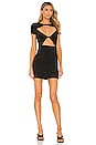 view 1 of 3 Kimmie Twist Front Dress in Black