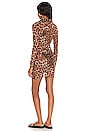 view 3 of 3 Dione Button Front Dress in Leopard