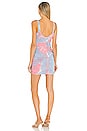 view 3 of 3 Georgie Ruched Mini Dress in Pink Multi