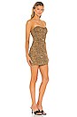 view 2 of 3 Liz Strapless Mini Dress in Leopard
