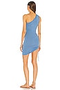 view 3 of 3 Crystal One Shoulder Dress in Blue