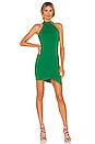 view 1 of 3 Tegan Wrap Mini Dress in Kelly Green