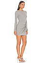 view 2 of 3 Dana Wrap Mini Dress in Heather Grey