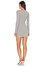 view 3 of 3 Dana Wrap Mini Dress in Heather Grey