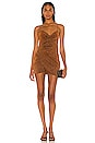view 1 of 4 Delanie Mini Dress in Rust Metallic