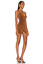 view 2 of 4 Delanie Mini Dress in Rust Metallic