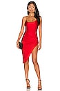 view 1 of 3 Eva Twisted Slit Dress in Red