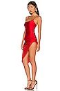 view 2 of 3 Eva Twisted Slit Dress in Red