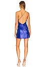 view 3 of 4 Claudette Cut Out Dress in Blue Metallic