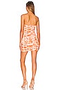 view 3 of 3 Ivanna Strapless Mini Dress in Orange Tie Dye