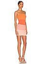 view 2 of 3 Perla Ombre Mini Dress in Peach Ombre