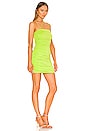 view 2 of 3 Sierra Ruched Mini Dress in Neon Green